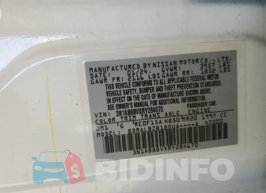3N1AB8BVXRY284670 Photo# 12