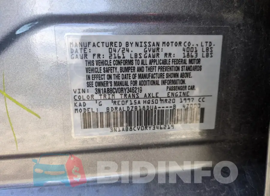 3N1AB8CV0RY346219 Photo# 13