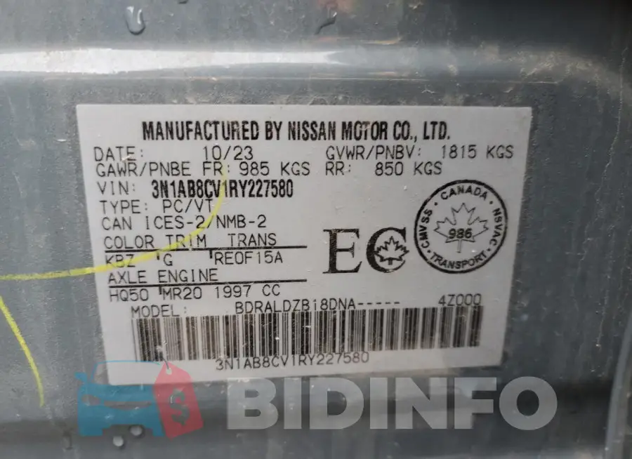 3N1AB8CV1RY227580 Photo# 12