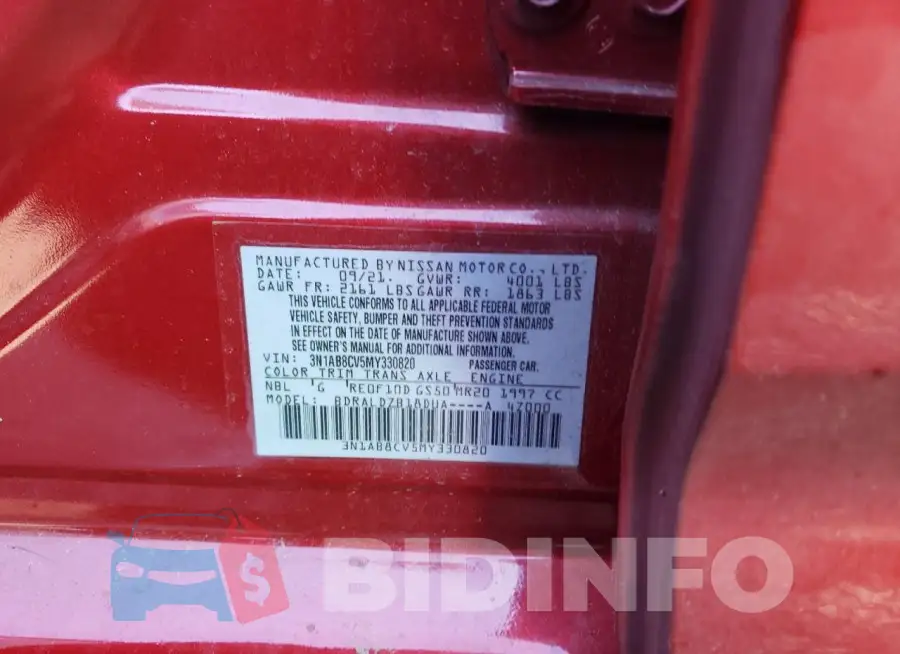 3N1AB8CV5MY330820 Photo# 12