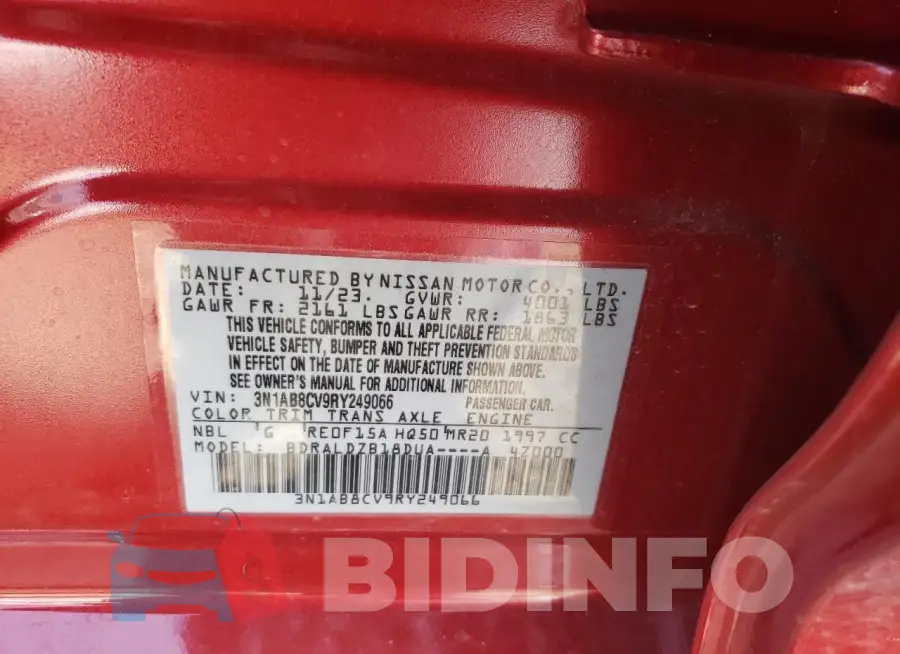 3N1AB8CV9RY249066 Photo# 12