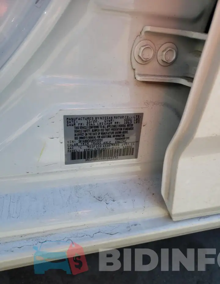 3N1AB8CVXNY310791 Photo# 12