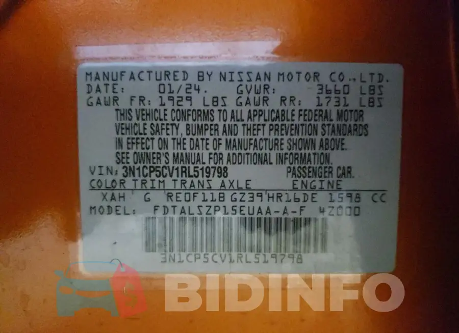 3N1CP5CV1RL519798 Photo# 13