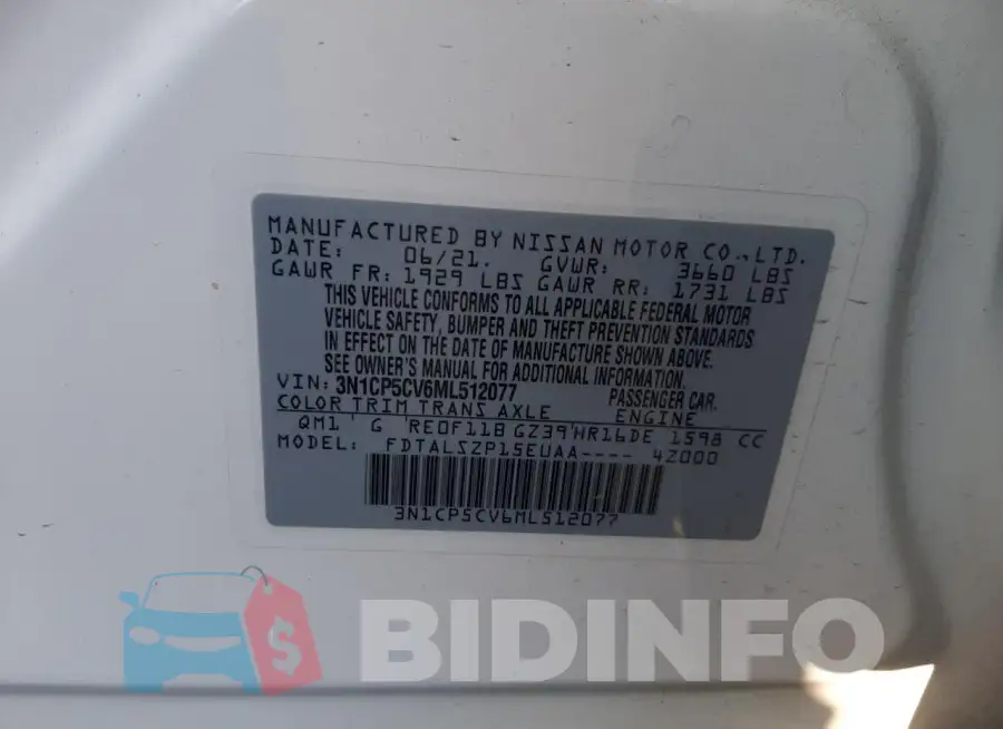 3N1CP5CV6ML512077 Photo# 12