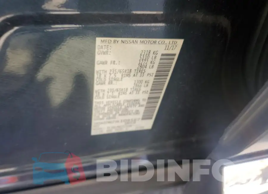 5N1AZ2MG7JN109567 Photo# 12