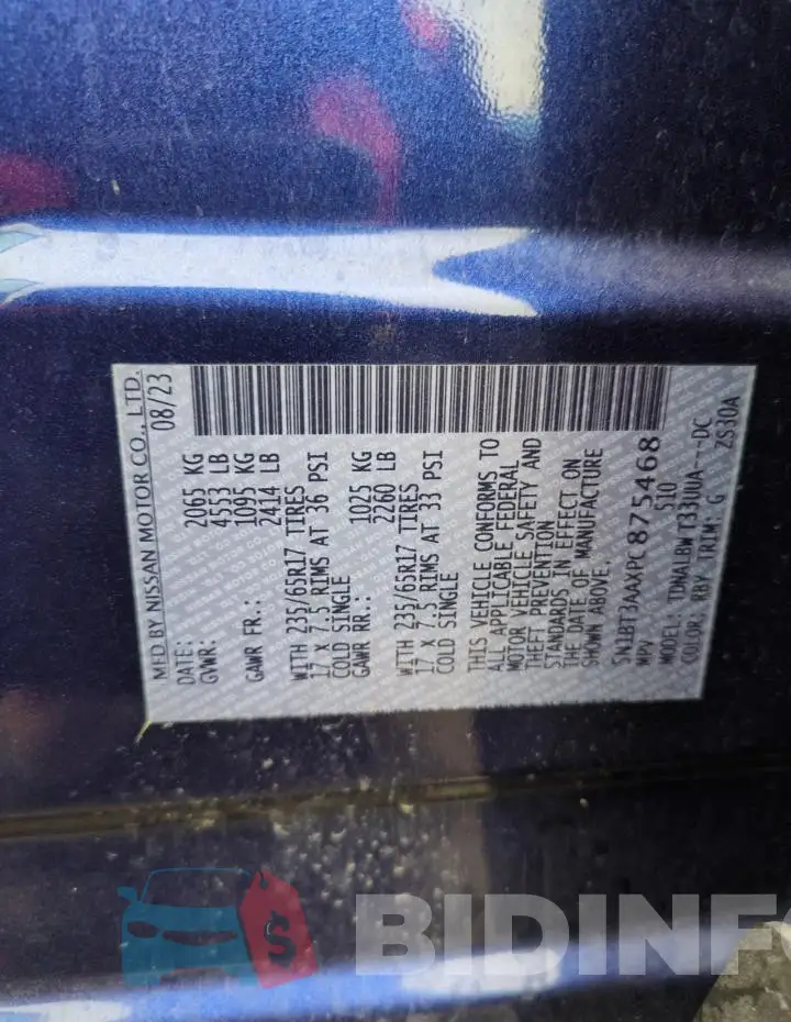5N1BT3AAXPC875468 Photo# 13
