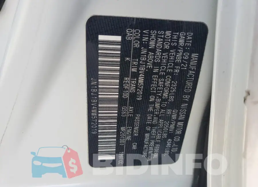 JN1BJ1BV4MW572019 Photo# 13