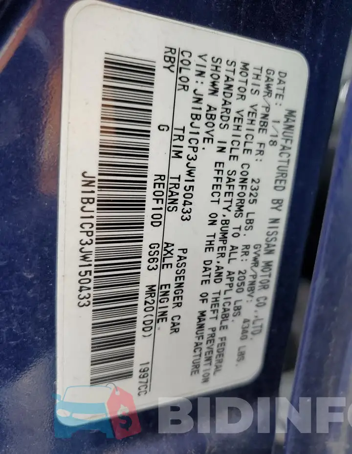 JN1BJ1CP3JW150433 Photo# 14