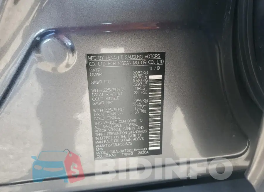 KNMAT2MT2LP531675 Photo# 14