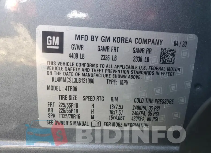 KL4MMCSL3LB121090 Photo# 13