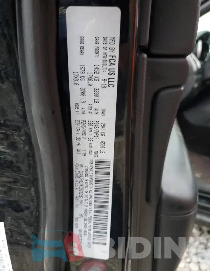 1C4RJFAG7KC529286 Photo# 14