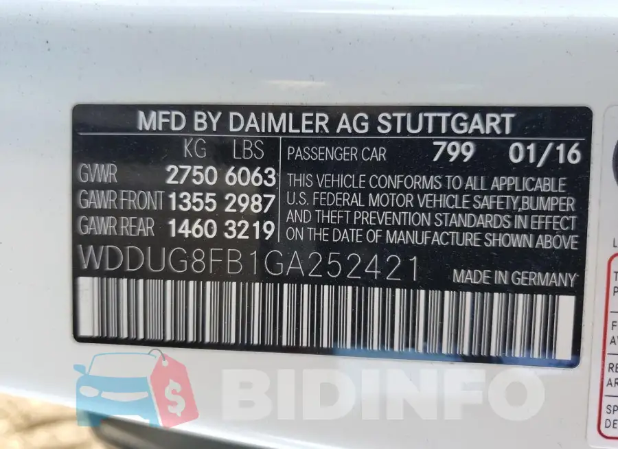 WDDUG8FB1GA252421 Photo# 12