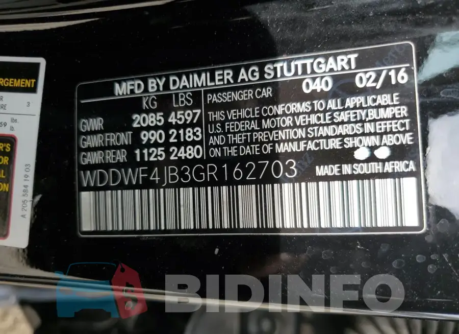 WDDWF4JB3GR162703 Photo# 13