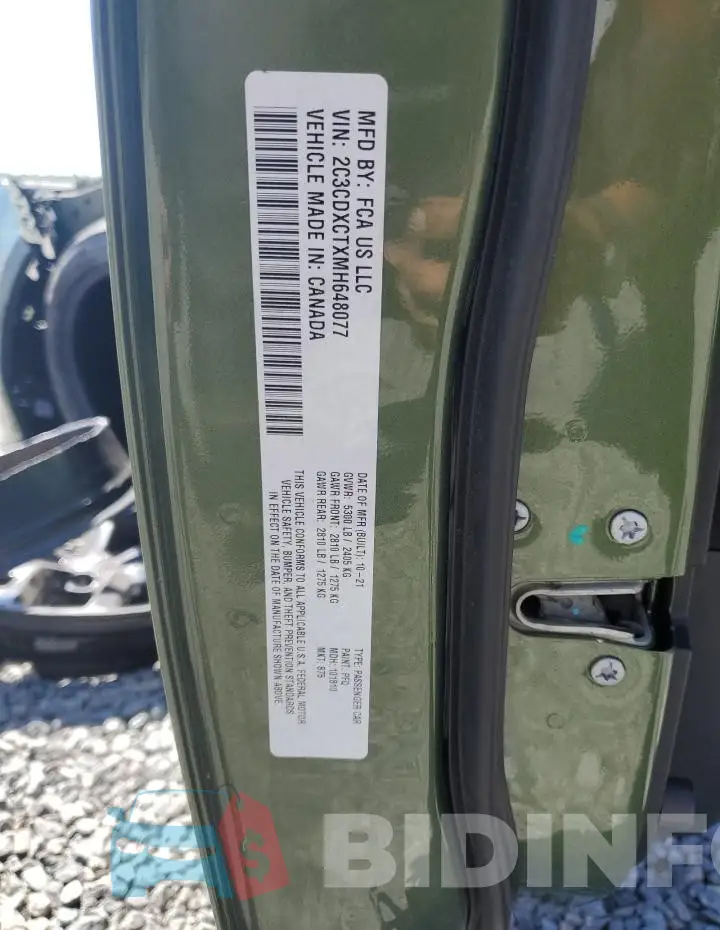 2C3CDXCTXMH648077 Photo# 12