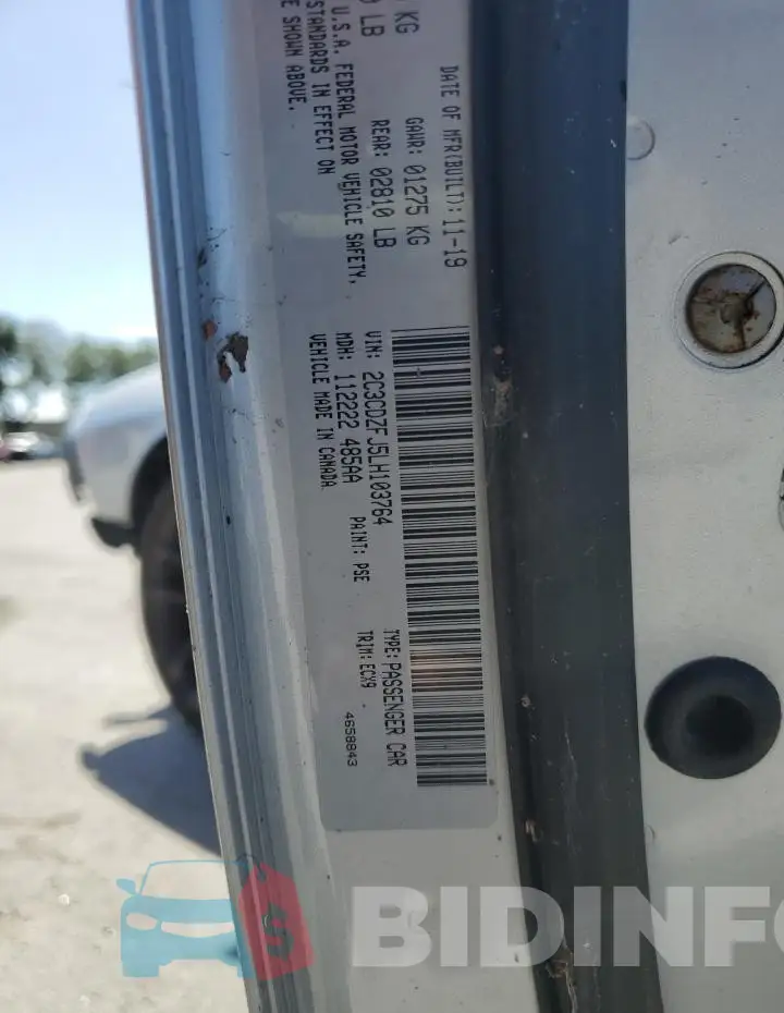 2C3CDZFJ5LH103764 Photo# 13