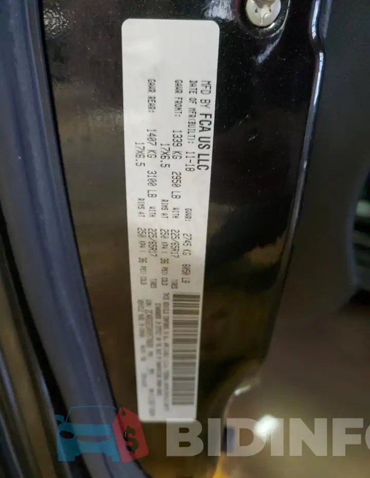 2C4RDGEGXKR578688 Photo# 13