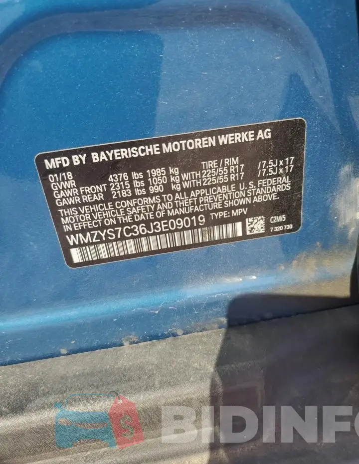 WMZYS7C36J3E09019 Photo# 12