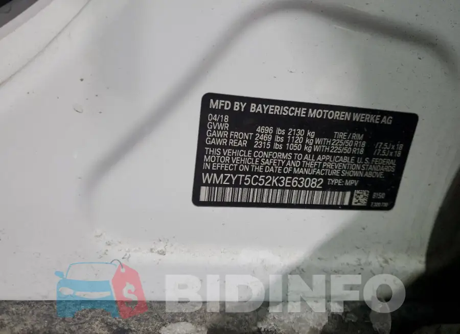 WMZYT5C52K3E63082 Photo# 13