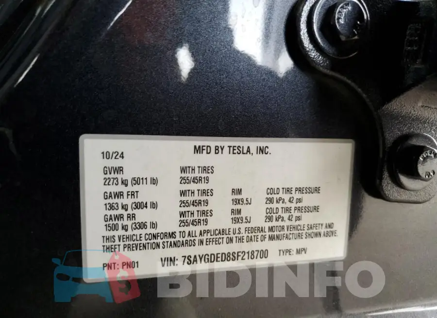 7SAYGDED8SF218700 Photo# 13