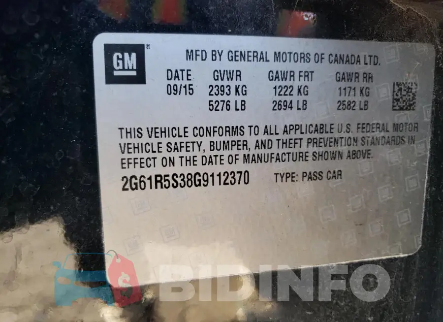 2G61R5S38G9112370 Photo# 12