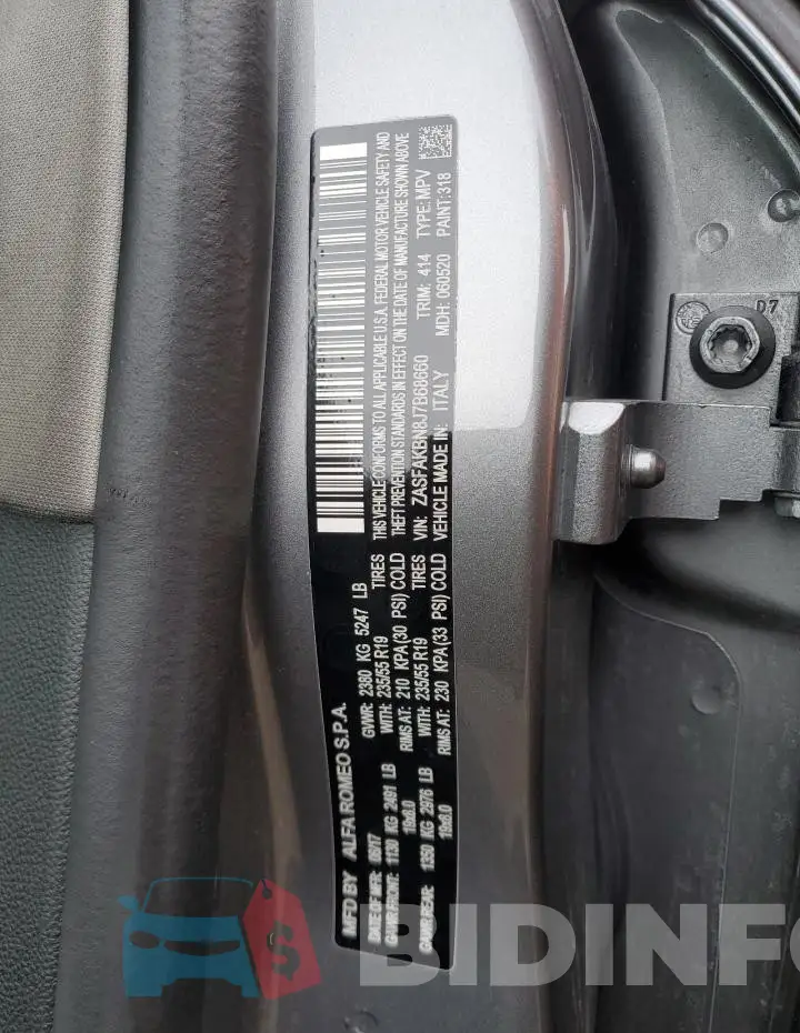 ZASFAKBN8J7B68660 Photo# 13