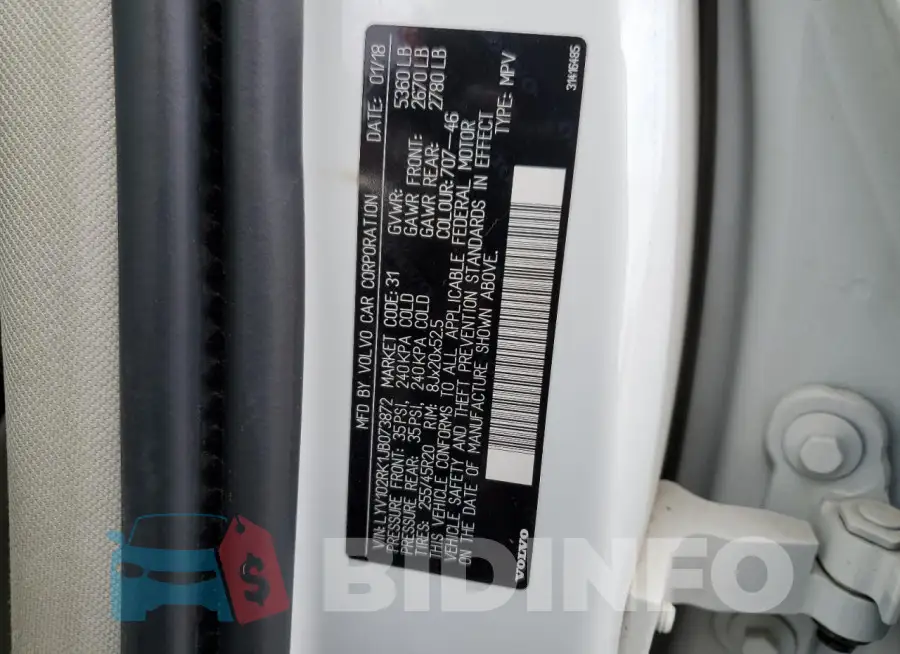 LYV102RK1JB073872 Photo# 13