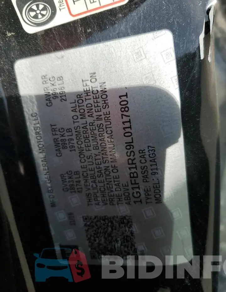 1G1FB1RS9L0117801 Photo# 12