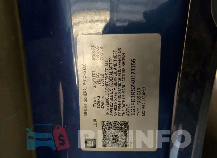 1G1FD1RS2K0123156 Photo# 12