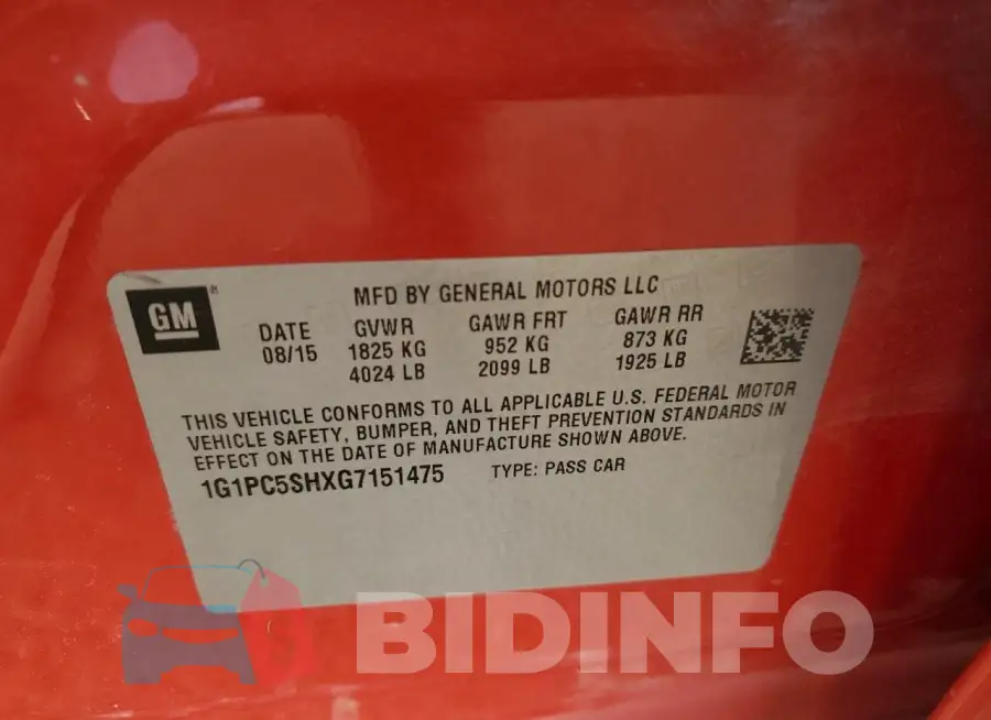 1G1PC5SHXG7151475 Photo# 12