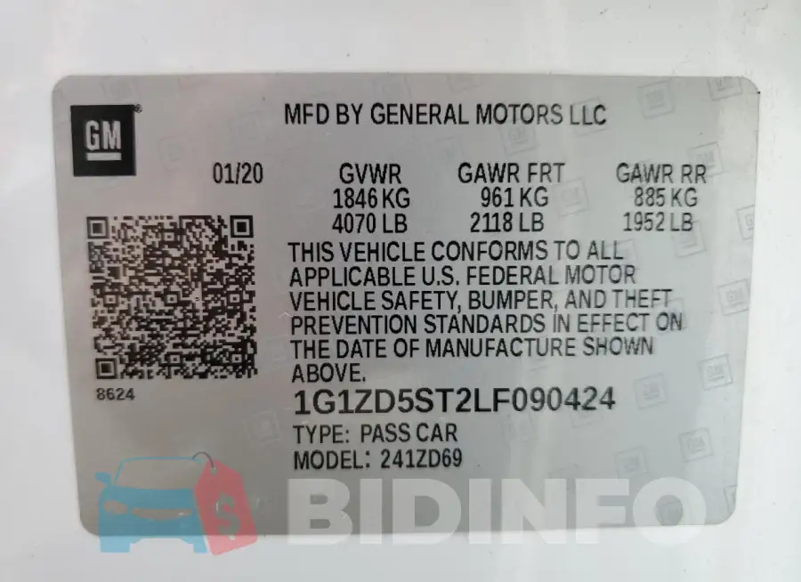 1G1ZD5ST2LF090424 Photo# 12