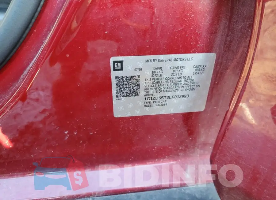 1G1ZD5ST3LF012993 Photo# 12