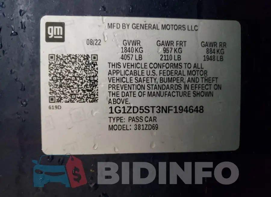 1G1ZD5ST3NF194648 Photo# 12