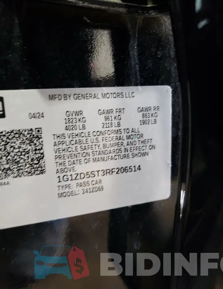 1G1ZD5ST3RF206514 Photo# 12