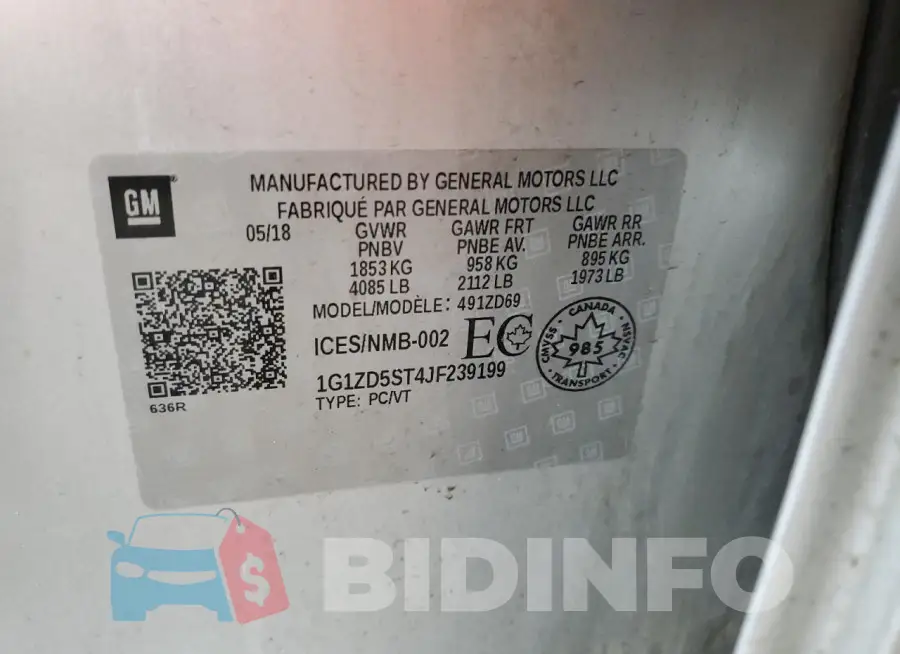 1G1ZD5ST4JF239199 Photo# 12