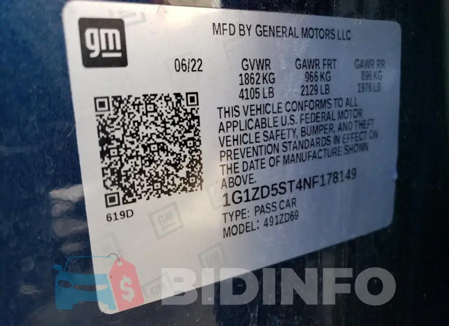 1G1ZD5ST4NF178149 Photo# 12