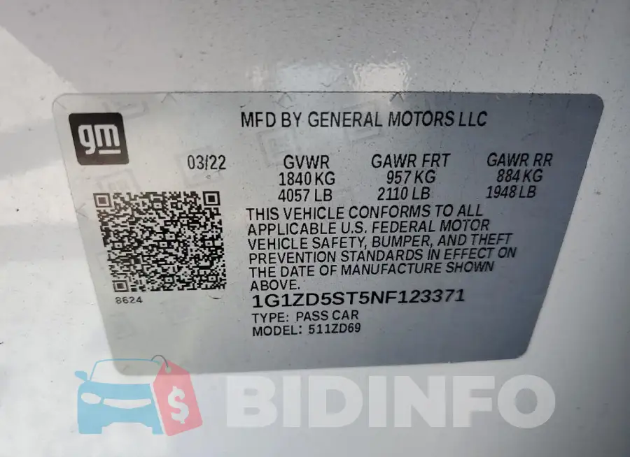 1G1ZD5ST5NF123371 Photo# 12