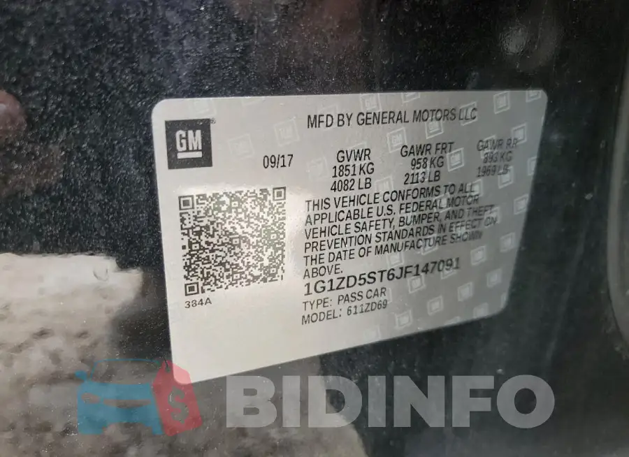 1G1ZD5ST6JF147091 Photo# 12