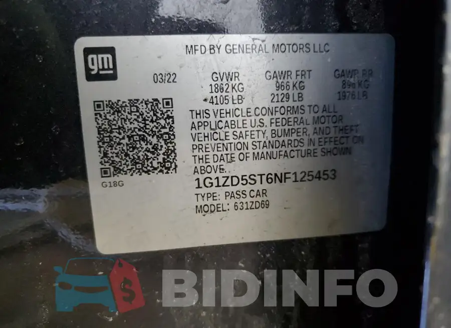 1G1ZD5ST6NF125453 Photo# 12