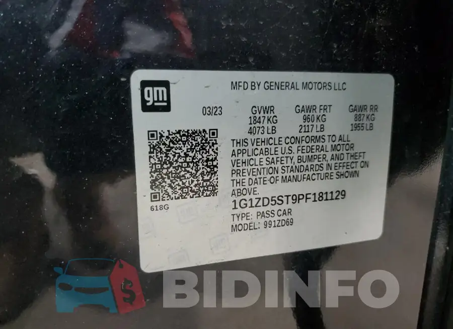1G1ZD5ST9PF181129 Photo# 12