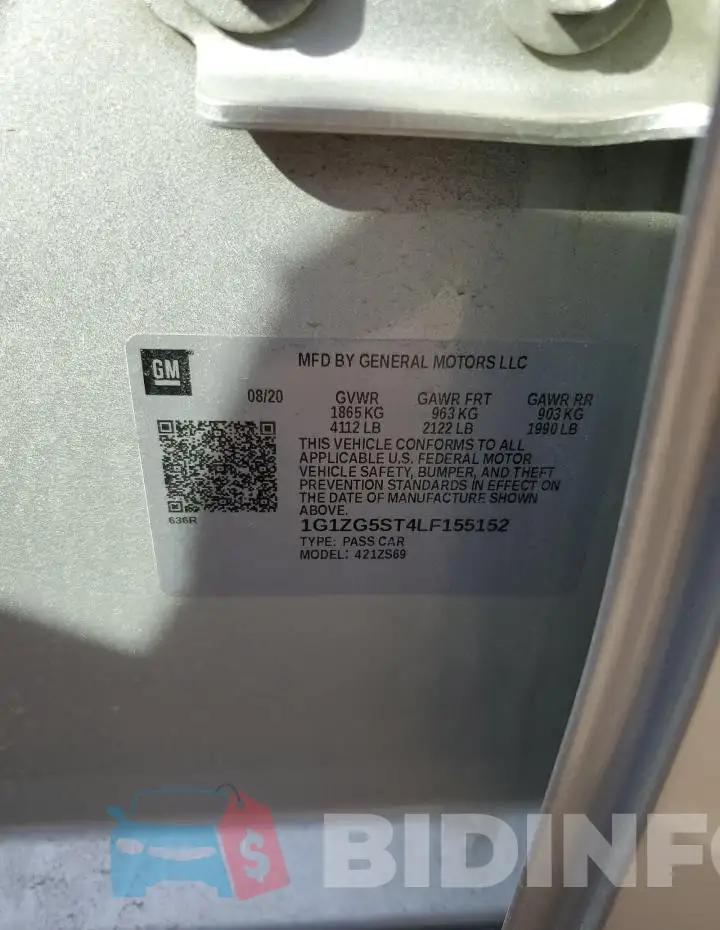 1G1ZG5ST4LF155152 Photo# 12