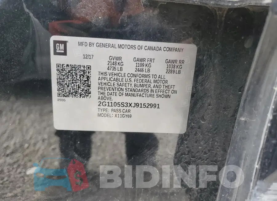 2G1105S3XJ9152991 Photo# 13