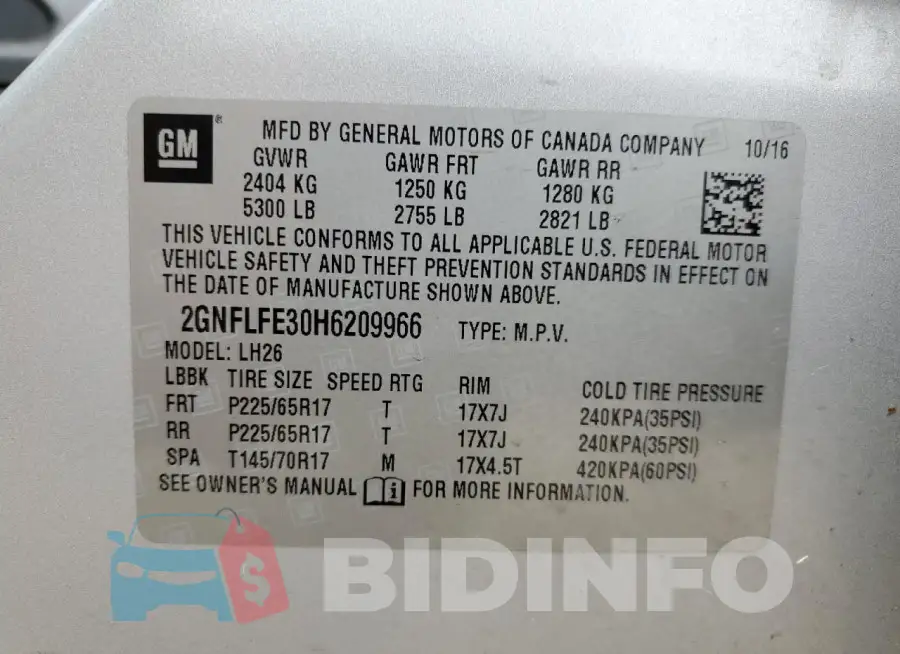 2GNFLFE30H6209966 Photo# 13