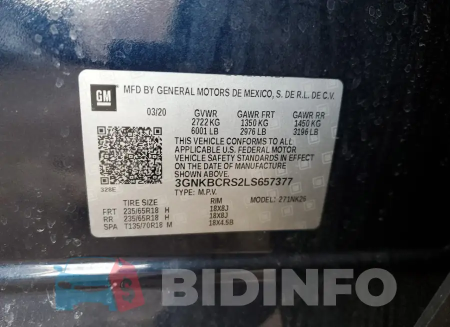 3GNKBCRS2LS657377 Photo# 13