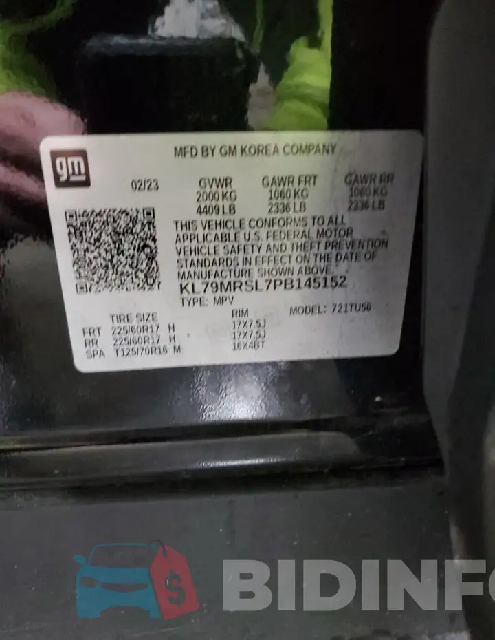 KL79MRSL7PB145152 Photo# 14