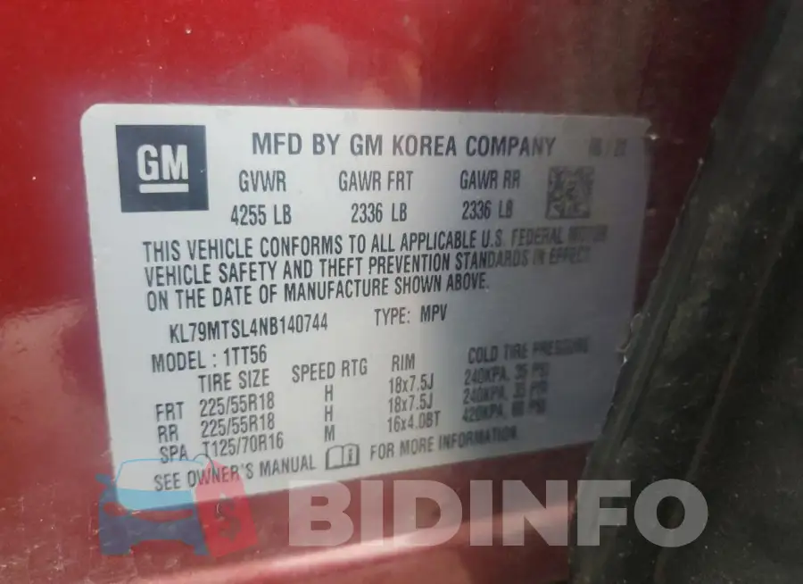 KL79MTSL4NB140744 Photo# 12