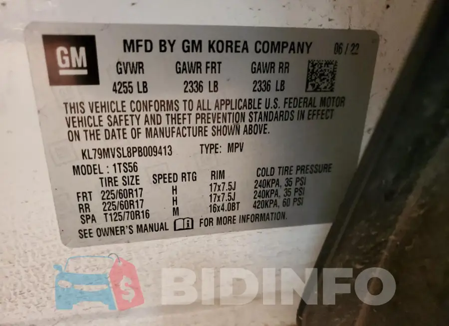 KL79MVSL8PB009413 Photo# 13