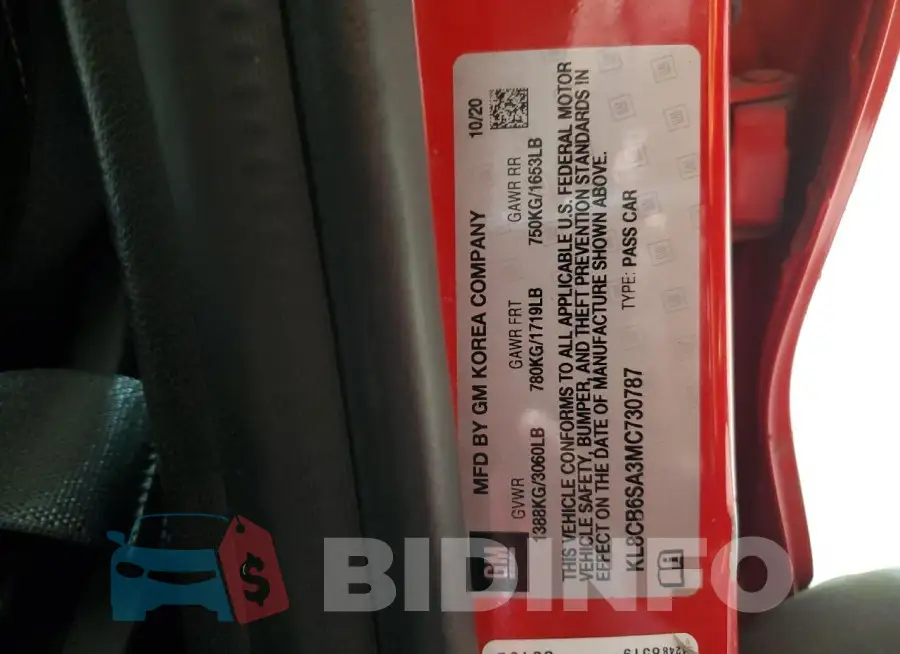 KL8CB6SA3MC730787 Photo# 12