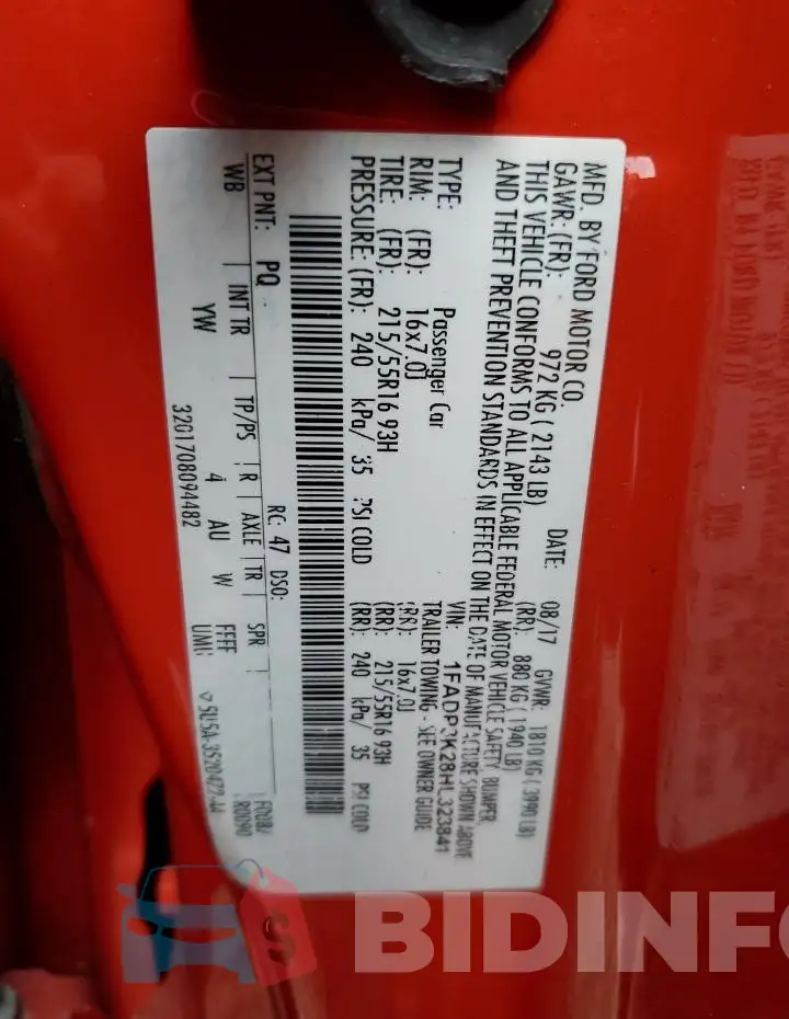 1FADP3K28HL323841 Photo# 12