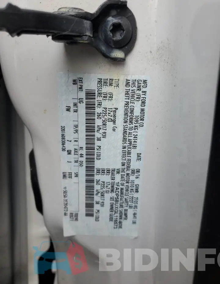 1FADP5BUXGL116573 Photo# 12
