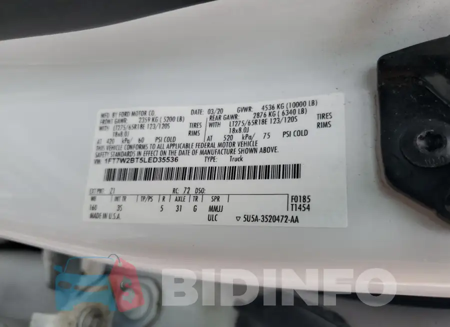 1FT7W2BT5LED35536 Photo# 12